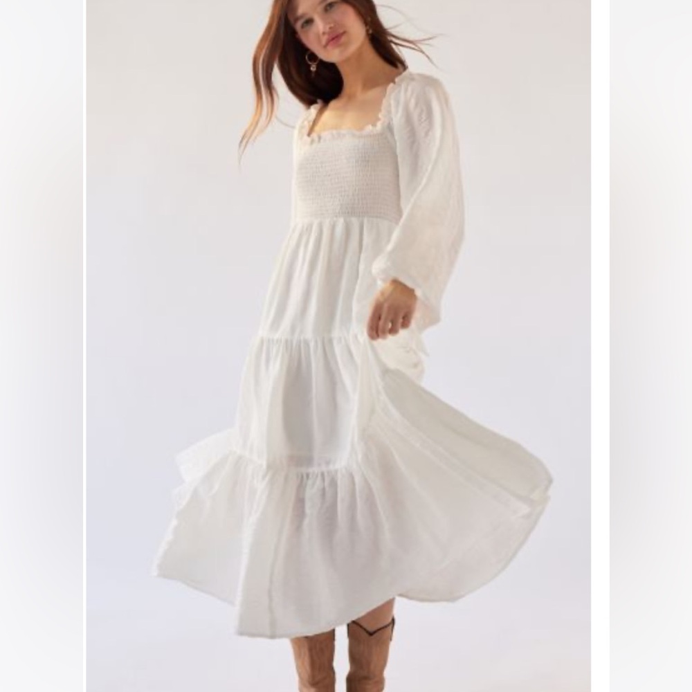 “Gabrielle” tiered maxi dress